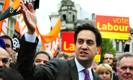 Ed Miliband in Birmingham during local elections