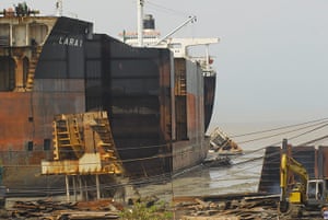 Chittagong: The 42,000 tanker Lara 1 being dismantled in the shipbreaking yard 