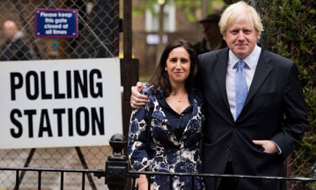 London Mayor Boris Johnson and his wife Marina Wheeler