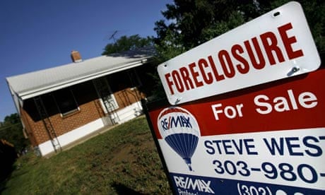 A house in Denver lies empty and under foreclosure as the sub-prime crisis hits the US in 2007