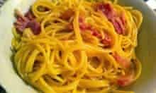 Anna del Conte recipe spaghetti carbonara