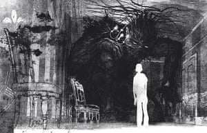 Carnegie and Greenaway : illustration from the book A Monster Calls by Jim Kay 1