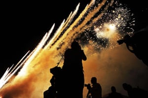 Picture desk live: Fireworks illuminate the sky 