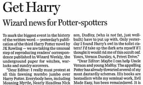 Harry Potter leader article