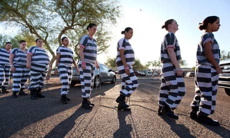 All woman chain gang in Phoenix Arizona