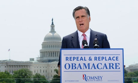 U.S. Republican Presidential candidate Mitt Romney on Supreme Court's upholding Obamacare