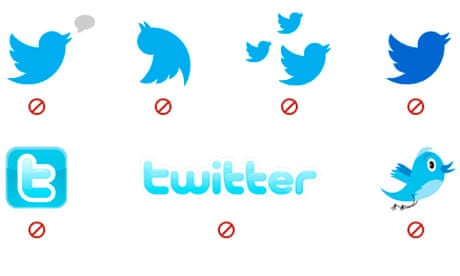 Twitter has banned all of these takes on its logo