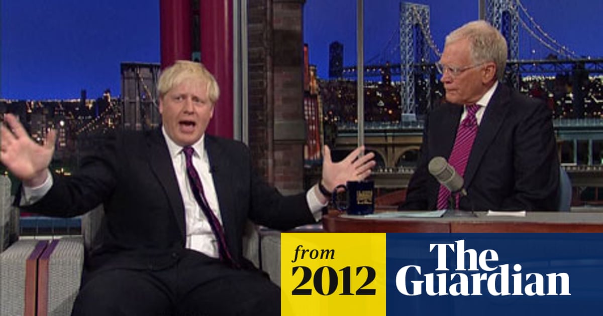 Boris Johnson Has A Bad Hair Night On The Late Show With Letterman Politics The Guardian
