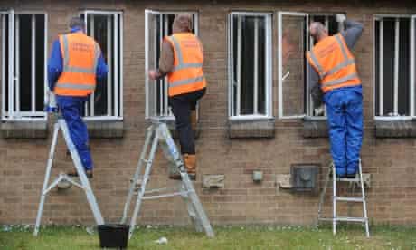 Offenders work on the community payback scheme