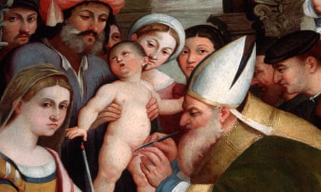 Detail of Circumcision of Jesus Christ by Pellegrino da San Daniele