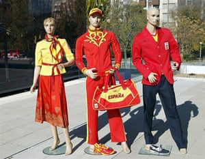 Olympic kit designs: Spain's Olympic kit, made by Russian company Bosco Sport