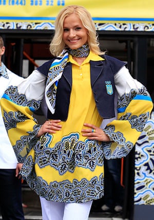 Olympic kit designs: Sportswear designed for the Ukrainian national Olympic team in Kiev