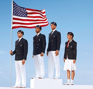 Olympic kit designs: US Olympic athletes model the official Team USA opening ceremony uniform