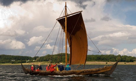 A Viking longboat