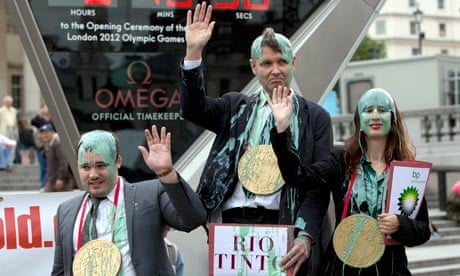 Olympic 'custard' protest