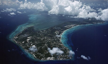 Aerial view of the Cayman Islands 