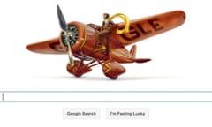 Amelia Earhart Google doodle