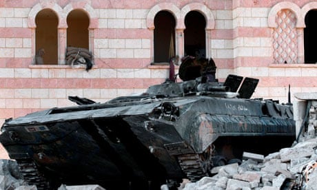 Syrian tank in Azaz