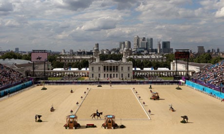 The dressage arena in Greenwich