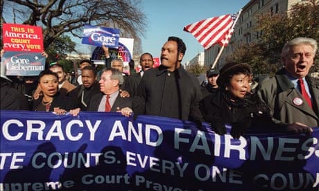 Jesse Jackson protest for Al Gore supreme court Florida ballot December 2000