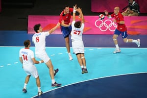 London 2012: Serbia v Croatia Olympic handball – in pictures | Sport