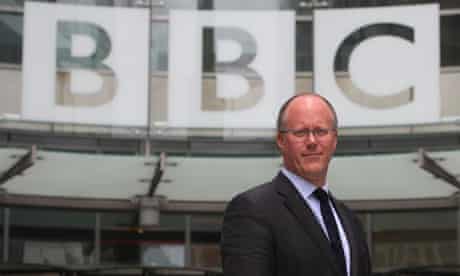 George Entwistle the new BBC director general at the company's headquarters
