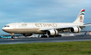 etihad airways passengers flight melbourne