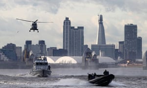 Police and Royal Marines perform a joint exercise in January 2012 in preparation for Olympics