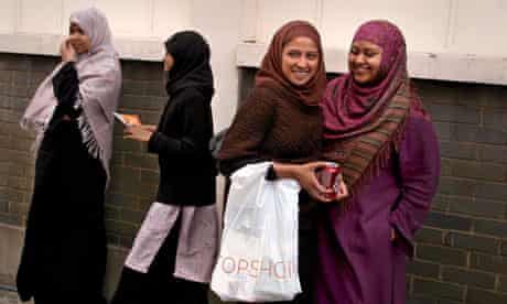 Muslims in Whitechapel, east London