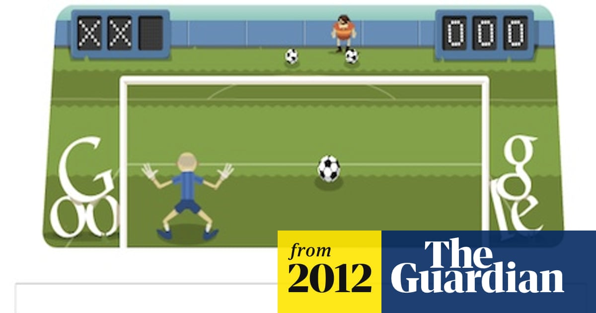 London 2012 football – Friday's Google doodle game