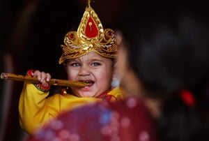  Janamashtmi festival : Janmashtami is the festival marking the birth of Hindu God Krishna.