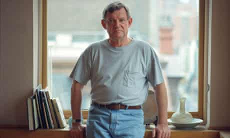 Robert Hughes at his apartment in New York in 1996