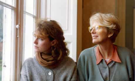 Lucy Boyd, left, and Rose Gray in Cabalva, Wales, Christmas 1993