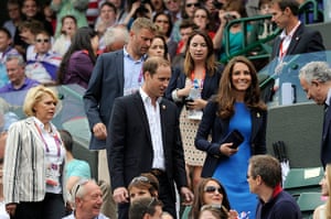 Duke of Cambridge gallery: Kate and William arrive to watch Andy Murray in action at Wimbledon