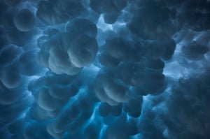 Clouds: Mammatus clouds over South Dakota, USA. 