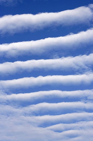 Clouds: Altocumulus undulatus clouds, Abruzzo National Park