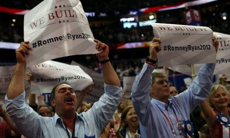 "We Built It" signs at the RNC in Tampa