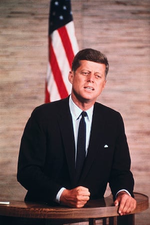10 best: Senator John F. Kennedy Speaking at Podium