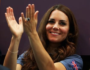 wills and kate olympics: Kate at the Team GB Women's Handball Preliminaries against Croatia 
