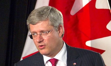Canadian prime minister Stephen Harper