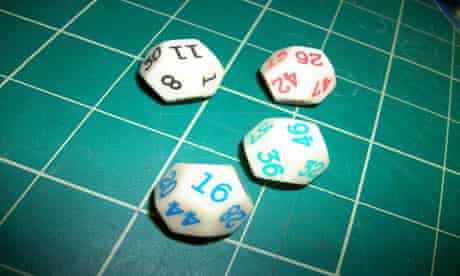Go First dice - only to be used on Alex Bellos's science blog
