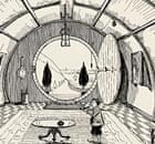 Tolkien's illustration of Bilbo Baggins's home