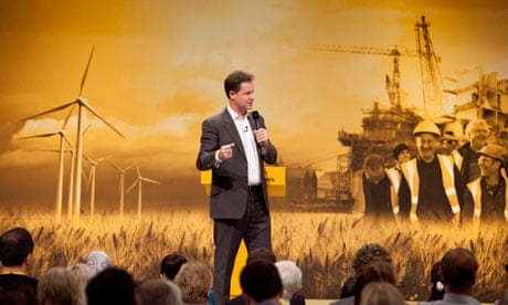 Nick Clegg at the Liberal Democrat conference in Brighton  