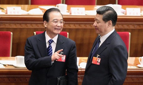 China's Premier Wen Jiabao (left) and leader in waiting Xi Jinping.