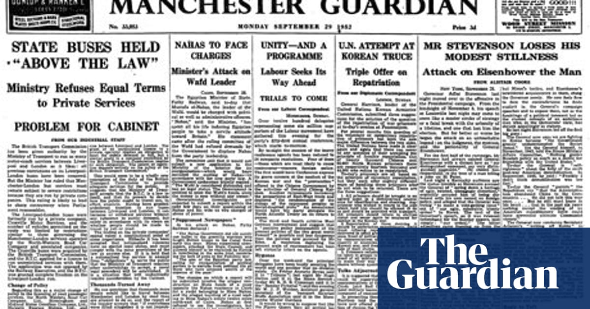 Pensar Empleado caliente From the archive: 29 September 1952: A new look for the Manchester Guardian  | Newspaper formats | The Guardian