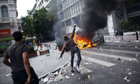Greek anti-austerity protests in June were marred by violence 