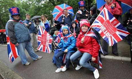 Crowds at the river pageant for the Queen's diamond jubilee