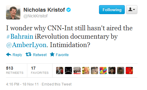 Kristof tweet CNN