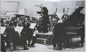 Georg Solti: Georg Solti working for the Frankfurt opera on tour late 1950s