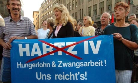 Protest against Hartz IV reforms in Leipzig, 2004